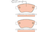 Тормозные колодки FIAT 500 (312_) / FIAT 500 C (312_) 2003-2012 г.