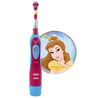 Детская зубная щетка на батарейках Braun Oral-B Stages Power DB4 Princess Принцессы (01236-1) LW, код: 2377359