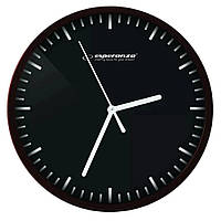 Часы настенные Esperanza Wall Clock Budapest Black 20см (EHC010K)