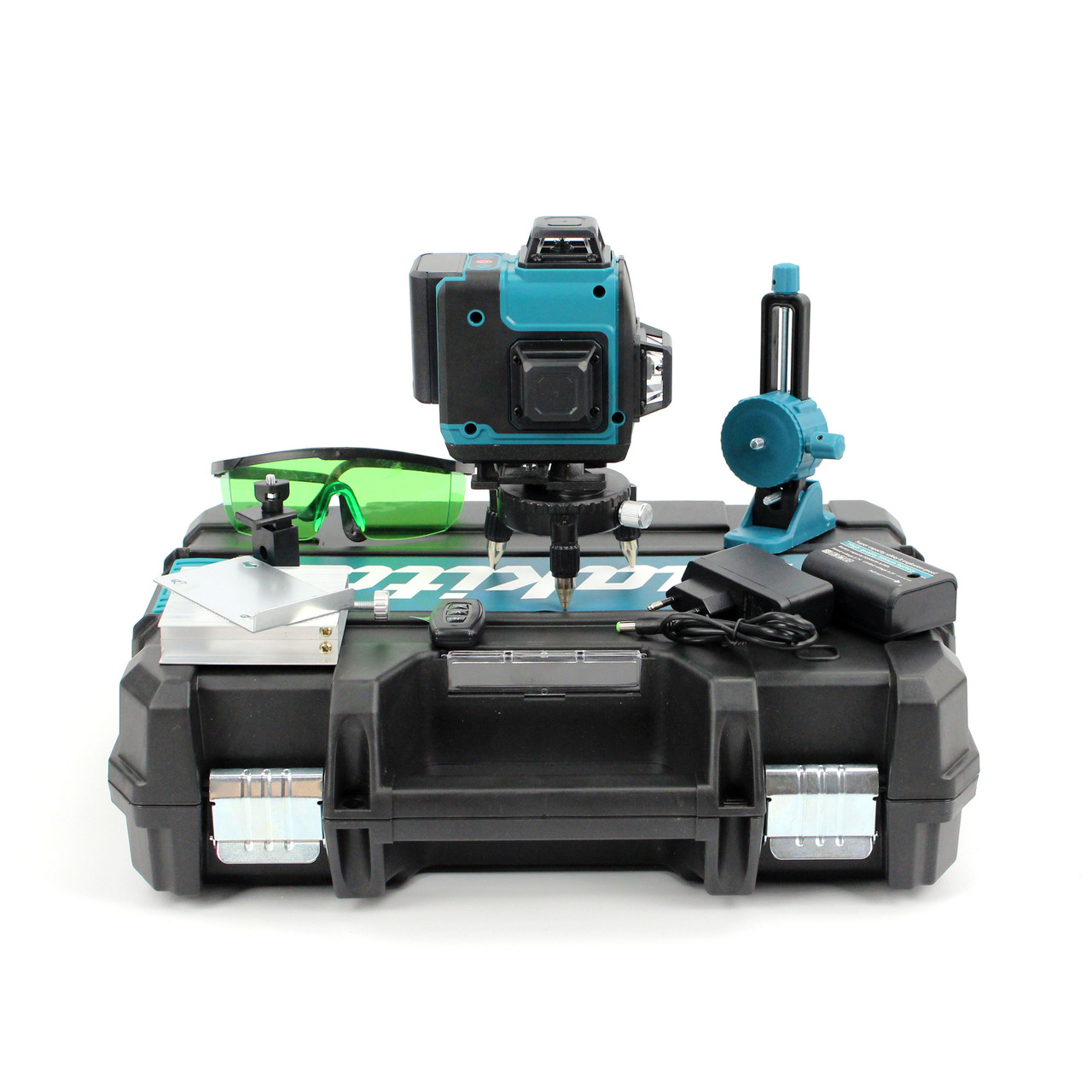 Акумуляторний лазерний нівелір Makita SK700GDZ 3D-4D рівень (3.7V, 5AH). АКБ рівень зі штативом Макіта