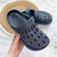 Крокси чоловічі сабо підошва піна (темно-синій) 41, фото 3