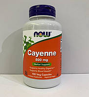 NOW Foods, каєнський перець, Cayenne 500 мг, 100 капсул