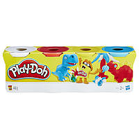 Набор массы для лепки Hasbro Play-Doh Plus из 4 баночек B5517 в ассортименте набор Динозавры