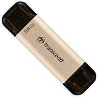 USB флеш Transcend 256GB USB 3.2+Type-C JetFlash 930 Black (TS256GJF930C)