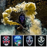 Світлодіодна LED маска з Bluetooth і програмованою зміною обличчя для вечірок, Гелловіна, фото 8