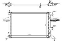 Радіатор охолодження OPEL ASTRA G (T98) 1998-2009 г.