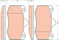 Тормозные колодки SEAT IBIZA (6J5, 6P1) / RENAULT CLIO (BB_, CB_) 1998-2018 г.