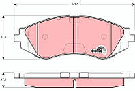 Тормозные колодки DAEWOO LACETTI / DAEWOO LANOS (KLAT) 1997-2004 г.