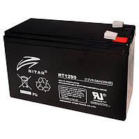 Аккумуляторная батарея AGM Ritar RT1290 Black Case, 12V 9.0Ah Q10
