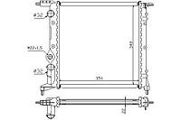 Радіатор охолодження RENAULT CLIO (B/C57_, 5/357_) 1990-1999 г.