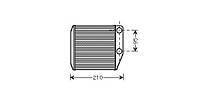Радиатор отопления OPEL ADAM (M13) / FIAT QUBO (225_) 2005-2019 г.