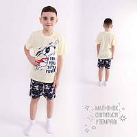 Пижама для мальчика с шортами " Снупи "