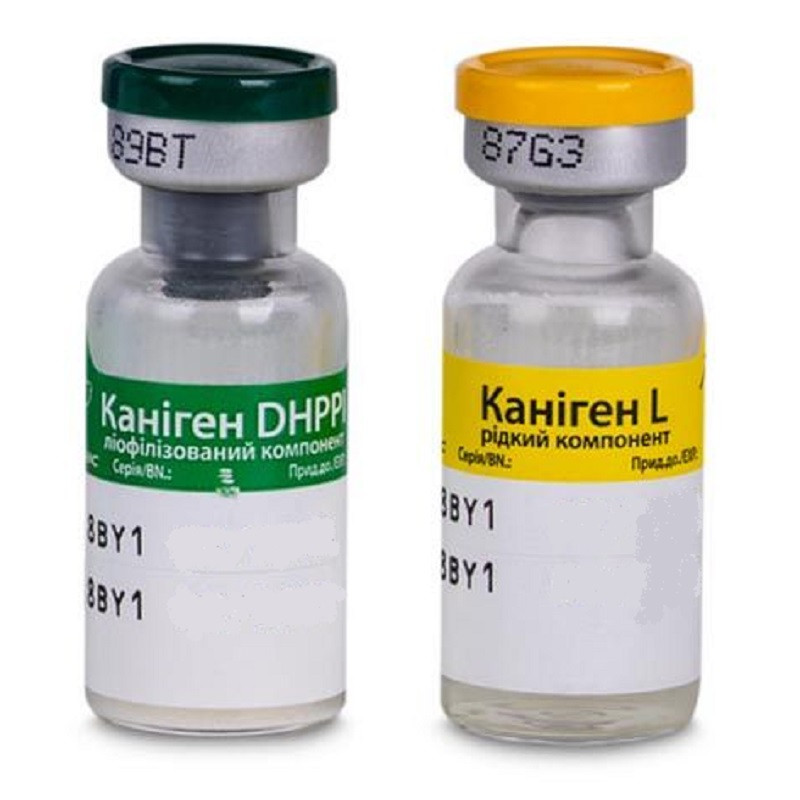 Вакцина Каніген DHPPI/L 1 доза комплекс для собак Virbac, фото 1