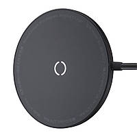 БЗУ Baseus Simple Mini Magnetic Wireless Charger(with Type-C cable 1.5m) Black (Уценка)