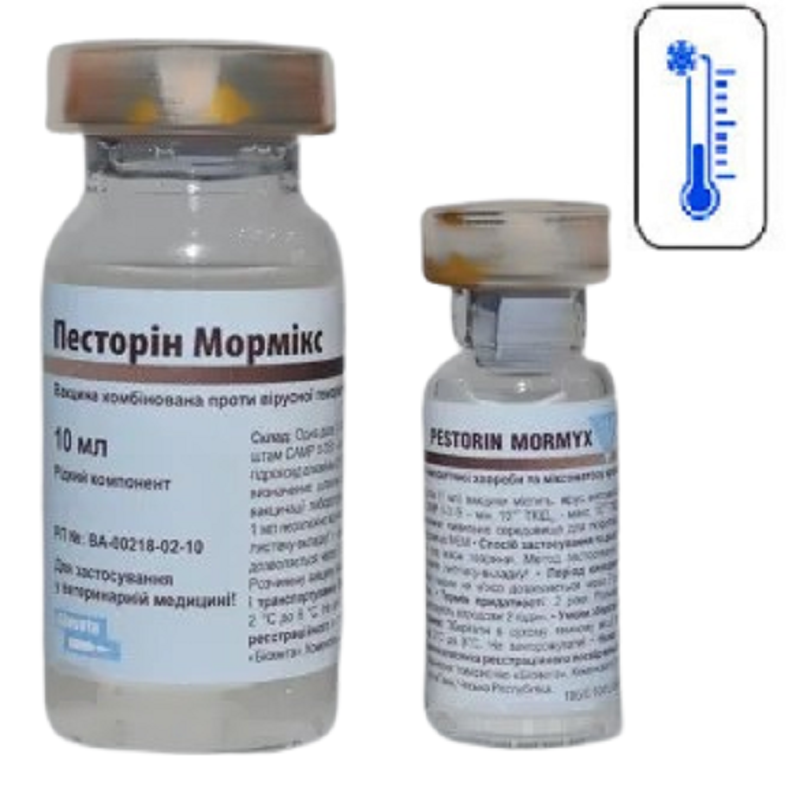 Вакцина Песторин МорМікс із розчинником 1 флакон 10 доз BioVeta