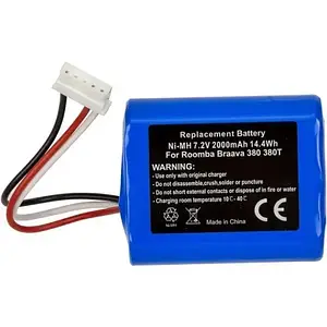 Акумулятор для пилососа PowerPlant для iRobot Braava 380 (4409709) 7.2V 2000mAh (TB921577)