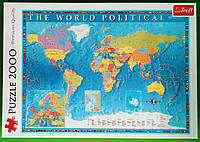 Пазли Політична мапа світу (2000 елементів). Trefl