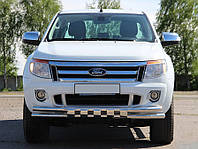 Передняя защита ST016 (нерж.) для Ford Ranger 2011-2024 гг