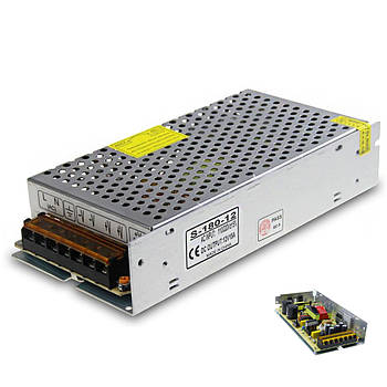 Імпульсний блок живлення Switching Power Supply 12V 15A Блок живлення для LED ламп з пасивним охолодженням