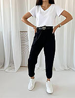 Женские классические стильные базовые трендовые удобные свободные красивые брюки из костюмной ткани (3 цвета)