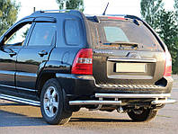 Задняя дуга AK007 (нерж.) для Kia Sportage 2004-2010 гг