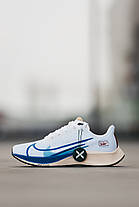 Чоловічі Кросівки Nike Air Zoom Pegasus 37 White Blue / Найк Аїр Зум Пегасус 37 Білі з Синім, фото 3