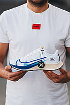 Чоловічі Кросівки Nike Air Zoom Pegasus 37 White Blue / Найк Аїр Зум Пегасус 37 Білі з Синім, фото 5