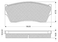 Тормозные колодки дисковые BUICK PARK AVENUE 1986-2000 г.