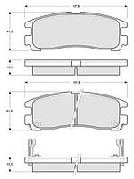 Тормозные колодки дисковые CHRYSLER SEBRING (FJ) 1983-2012 г.