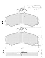 Тормозные колодки дисковые VW L 80 / MULTICAR M25 1978-2000 г.