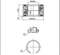 Подшипник колесный SEAT RONDA (22A) / SEAT IBIZA (21A) 1982-1993 г.