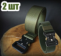 Комплект 2 тактических ремня со скидкой - Ремень тактический Assaulter belt металлическая пряжка Лучшая цена