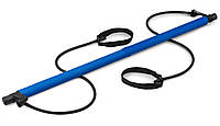 Тренировочная палка с эспандерами Hop-Sport HS-T090GS синяя XN, код: 6597119