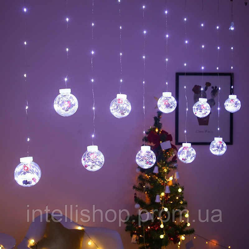 Гирлянда Подарочки Xmas WW-1 Copper Curtain Ball Lamp IO, код: 8147920 - фото 2 - id-p2185845391