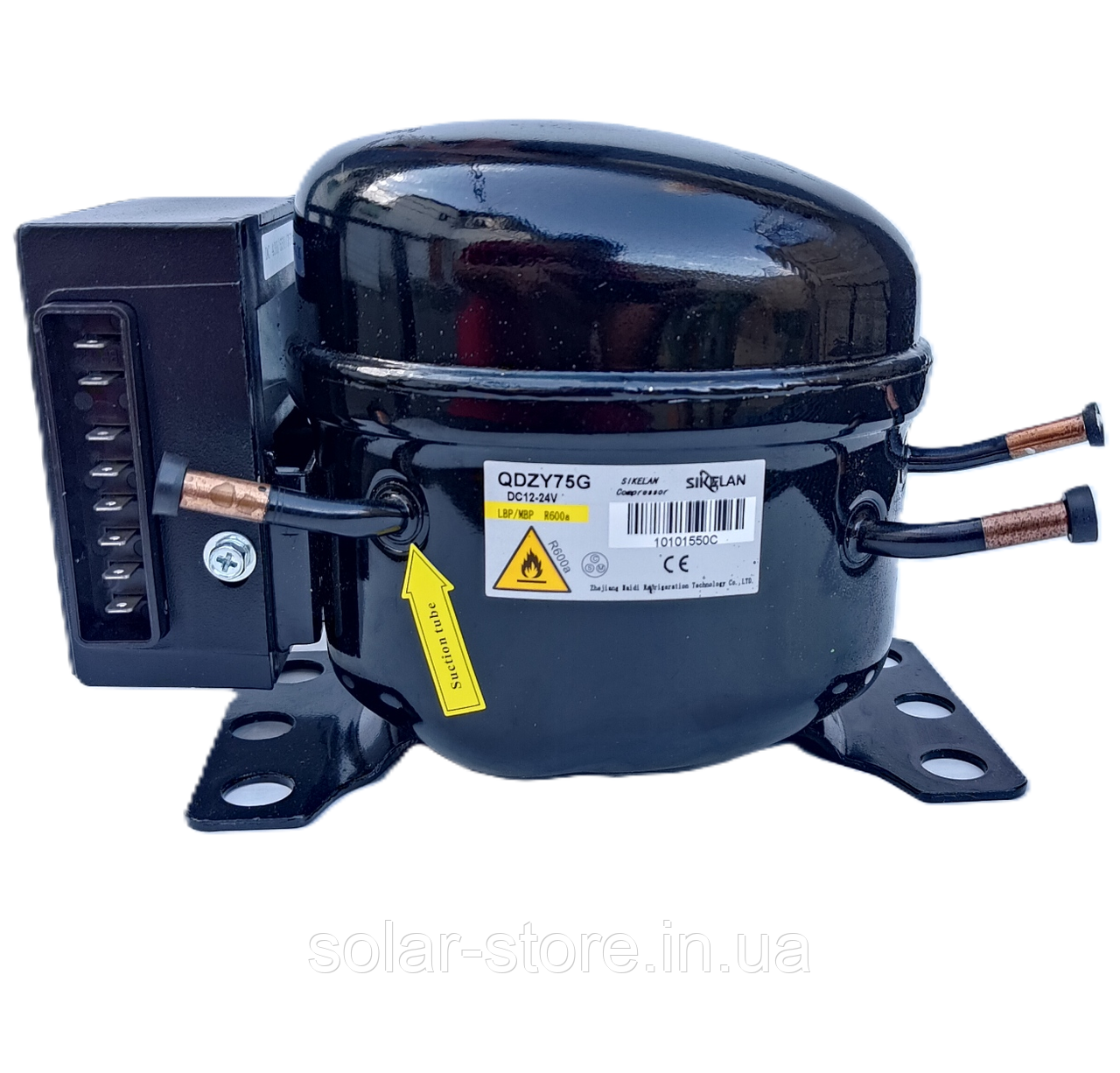 Компресор DC 12-24V SIKELAN QDZY75G для холодильника/морозильной камеры