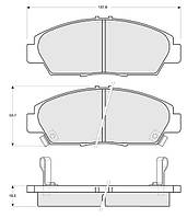 Тормозные колодки дисковые ROVER 600 (RH) / HONDA ACCORD (CD) 1986-2001 г.