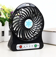 Мини вентилятор mini fan XSFS-01 с аккумулятором 18650 4,5W Black