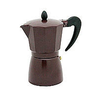 Гейзерная кофеварка OLens Мокко-брауни 16350-11 300 мл 6 чашек коричневая h