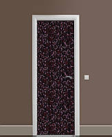 Наклейка на дверь Zatarga «Кованые двери» 650х2000 мм виниловая 3Д наклейка декор самоклеящая TT, код: 6442718