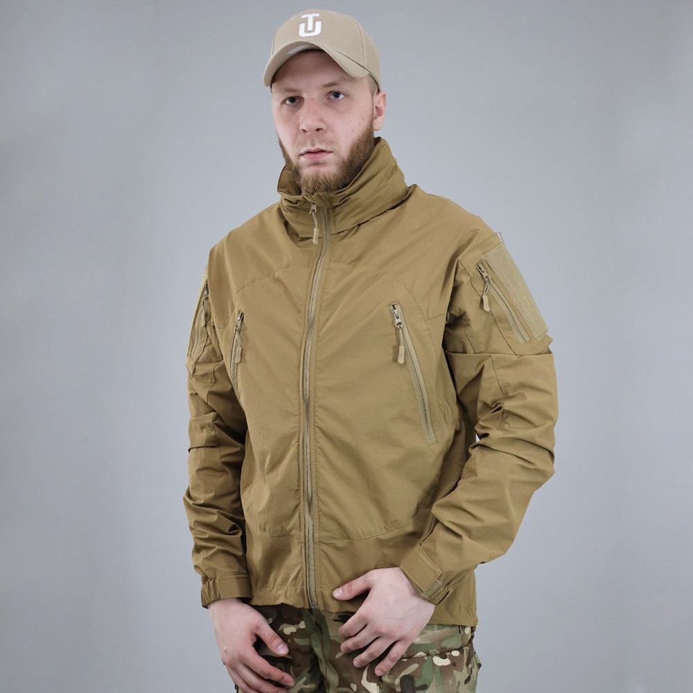 🔥 Куртка ветровка "Ultimatum. Level-5" - (Койот) тактична, теплі, військові, мультикам, ЗСУ, НГУ, фото 1