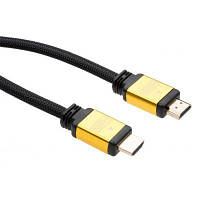 Кабель мультимедийный HDMI to HDMI 1.5 m V2.0 metal Vinga VCPDCHDMI2VMM1.5BK n