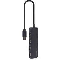 Концентратор Gembird USB-C 4 ports USB 2.0 black UHB-CM-U2P4-01 n