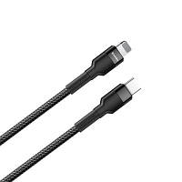 Дата кабель USB-C to Lightning 0.3m 3А black ColorWay CW-CBPDCL054-BK n