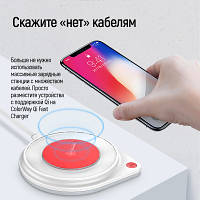 Зарядное устройство ColorWay Qi Fast Charger 10W& LED bedside lamp CW-CHW20Q-WT n