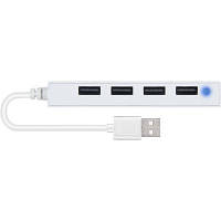 Концентратор Speedlink SNAPPY SLIM USB Hub, 4-Port, USB 2.0, Passive, White SL-140000-WE n