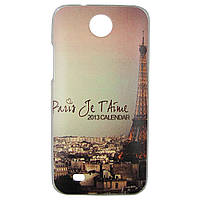 Чехол с рисунком Printed Plastic для HTC Desire 300 Париж (hub_scho44679) TT, код: 1557401