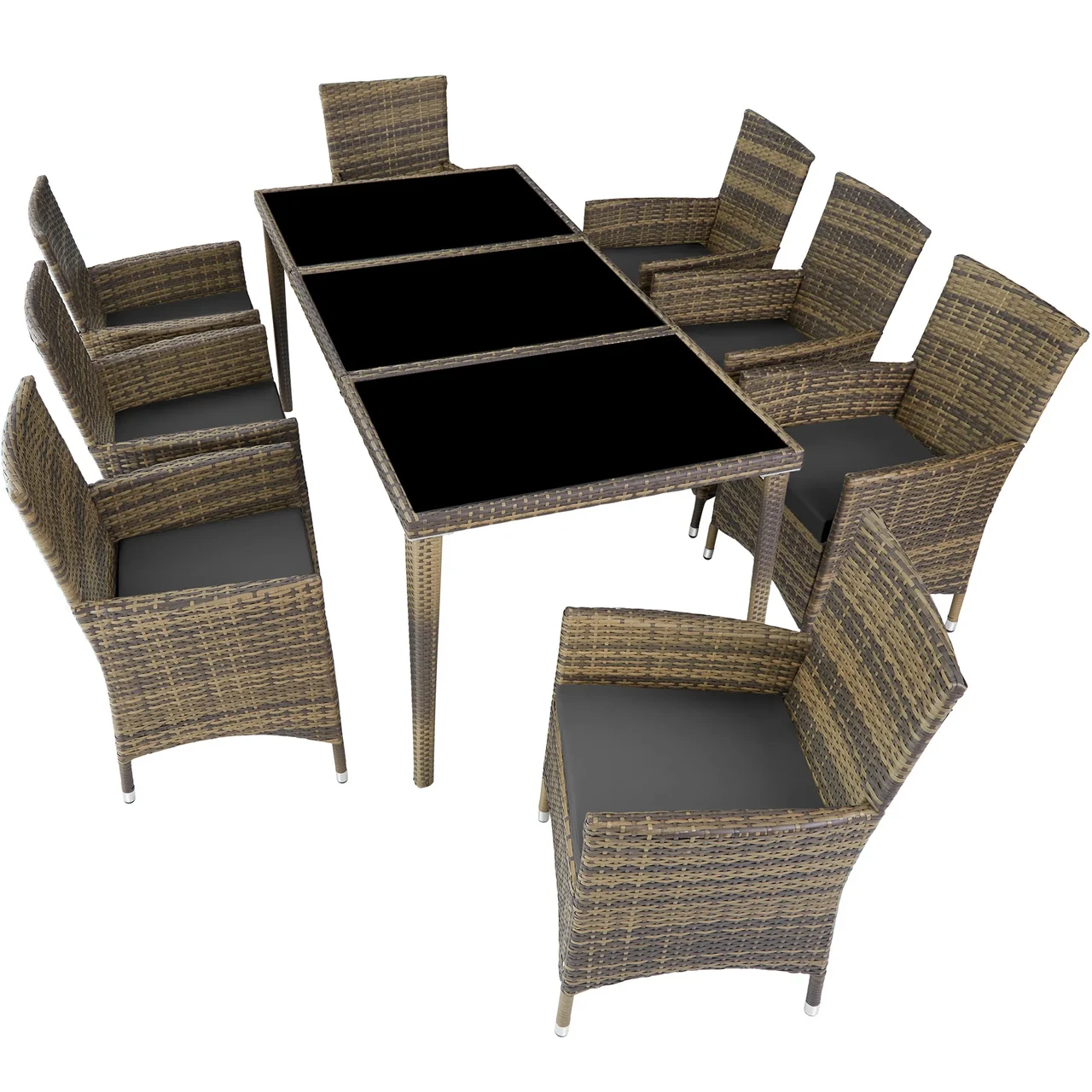 Комплект мебели из ротанга Monaco стол со стульями + чехлы! - фото 4 - id-p2185942485