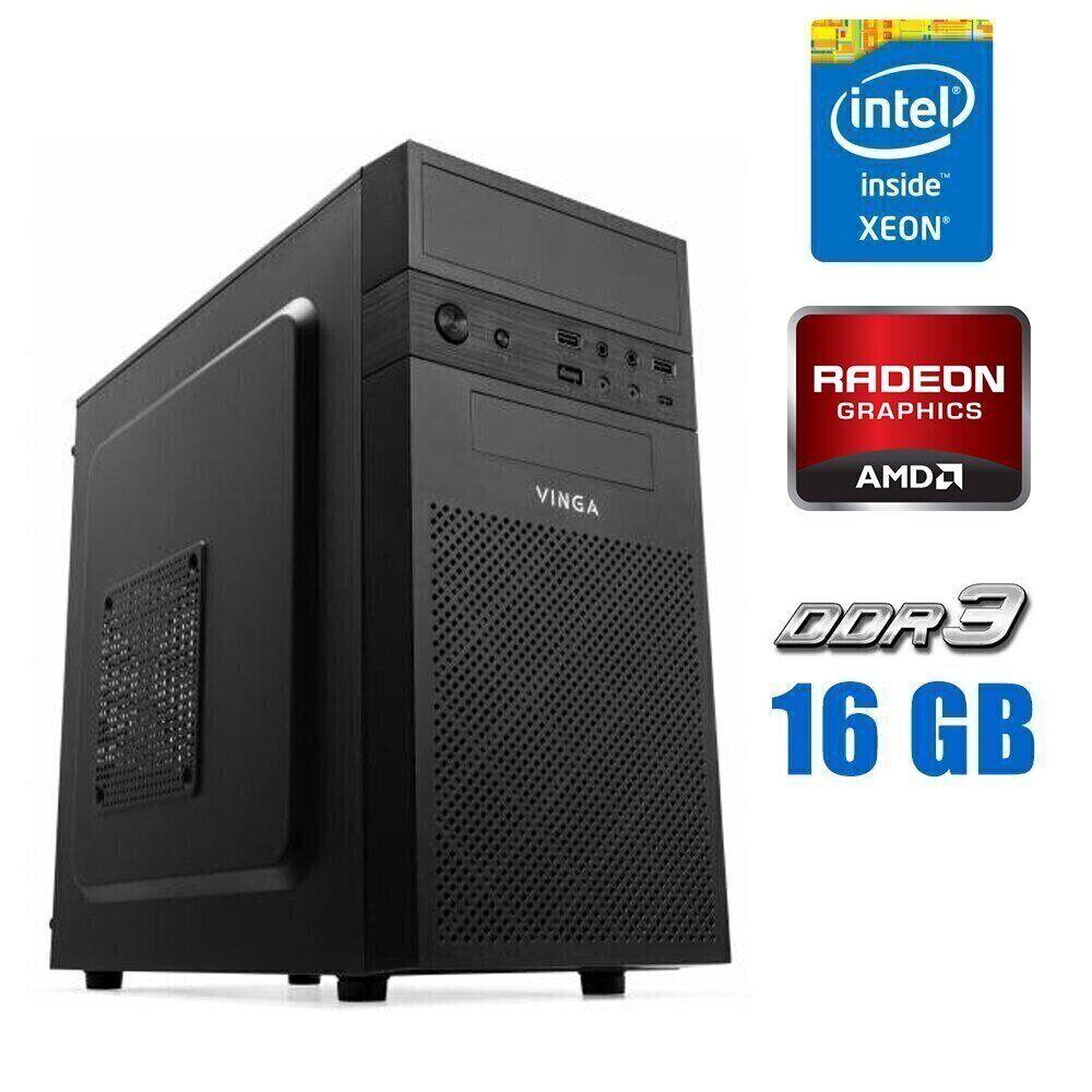 Ігровий ПК Vinga CS112B MT/ Xeon E3-1240 v3/ 16 GB RAM/ 256 GB SSD + 2000 GB HDD/ Radeon R5 430 1GB