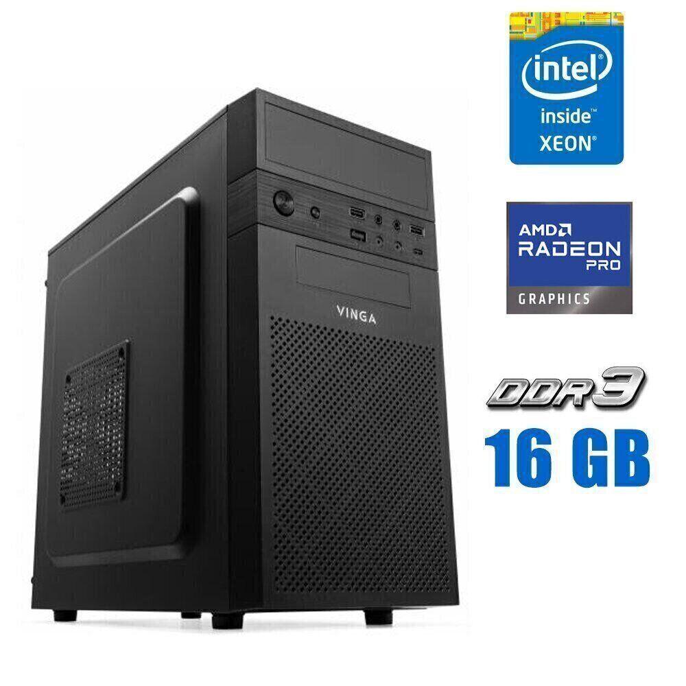 Ігровий ПК Vinga CS112B MT/ Xeon E3-1240 v3/ 16 GB RAM/ 256 GB SSD + 2000 GB HDD/ Radeon Pro W6600 8GB