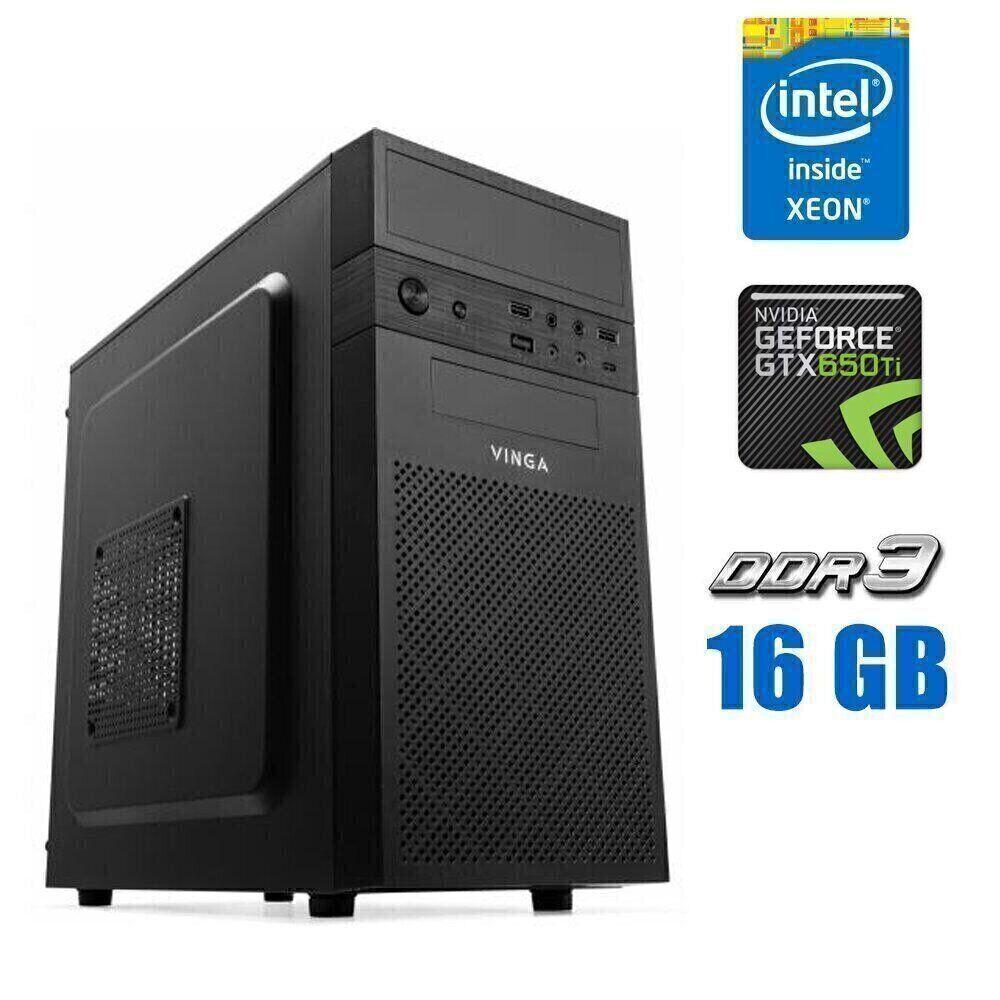 Ігровий ПК Vinga CS112B MT/ Xeon E3-1240 v3/ 16 GB RAM/ 256 GB SSD + 2000 GB HDD/ GeForce GTX 650 Ti 2GB